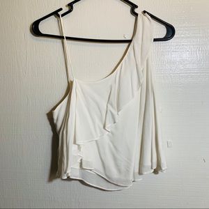 UO white cotton crop top
